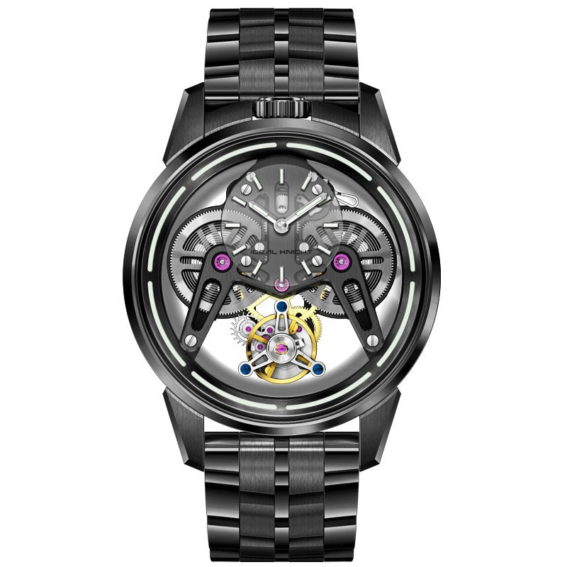 Men’s Luxury Tourbillon Watch | Armor Design Automatic Skeleton Mechanical Watch