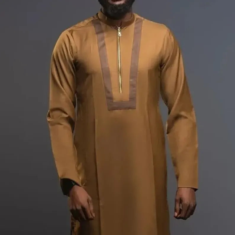 Kavari Royale Atelier African Men's Suit: 2-Piece Kaftan GroomProm Outfit
