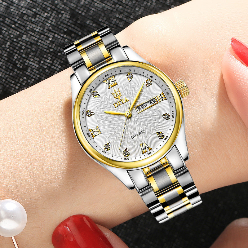Couple Watch Set | His & Hers Waterproof Matching Quartz Watches for Lovers