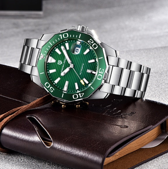 Men’s Automatic Mechanical Watch | Luxury Skeleton Stainless Steel Watch for Men