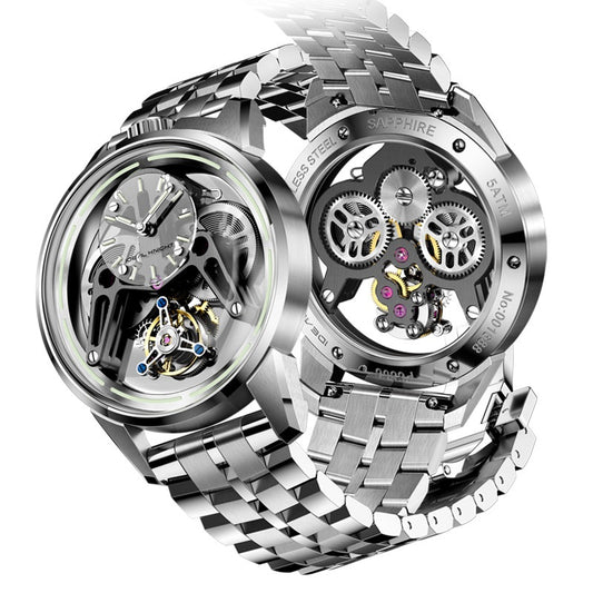 Men’s Luxury Tourbillon Watch | Armor Design Automatic Skeleton Mechanical Watch