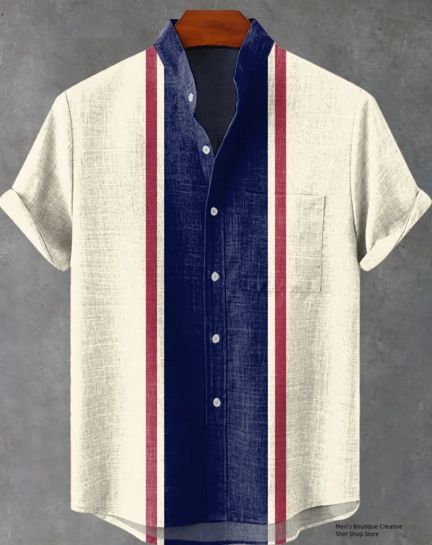 Kavari Royale Ethnic Print Linen Shirt – Men’s Short Sleeve Summer Wear