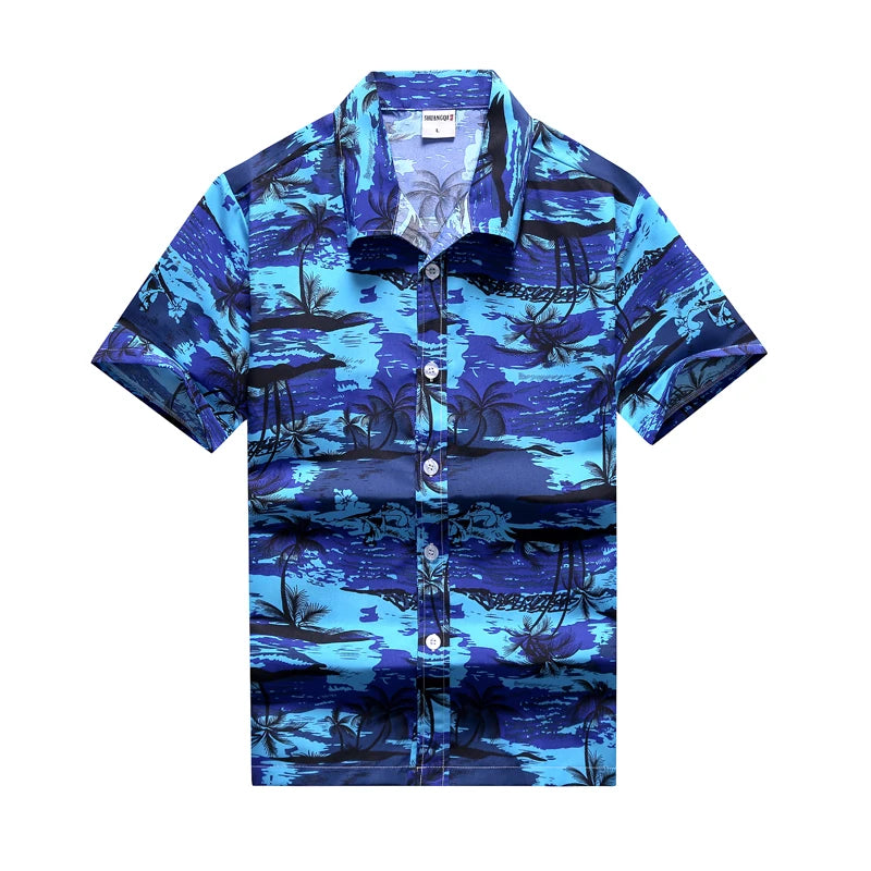 Kavari Royale Men’s Hawaiian Shirt – Casual Colorful Printed Beach Aloha Short Sleeve Plus Size (Up to 5XL)