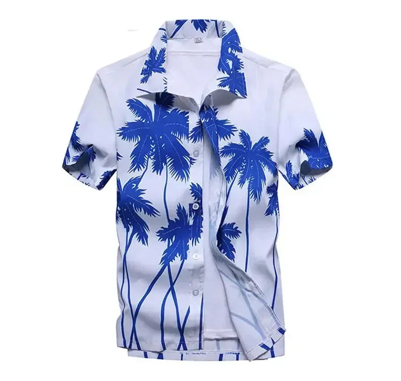 Kavari Royale Men’s Hawaiian Shirt – Casual Colorful Printed Beach Aloha Short Sleeve Plus Size (Up to 5XL)