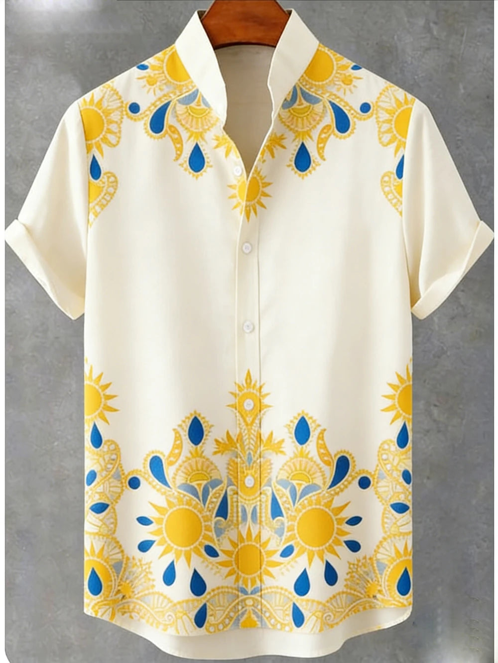 Kavari Royale Men’s Tiger & Phoenix 3D Printed Linen Shirt – Hawaiian Casual Short Sleeve Outdoor Wear 2026