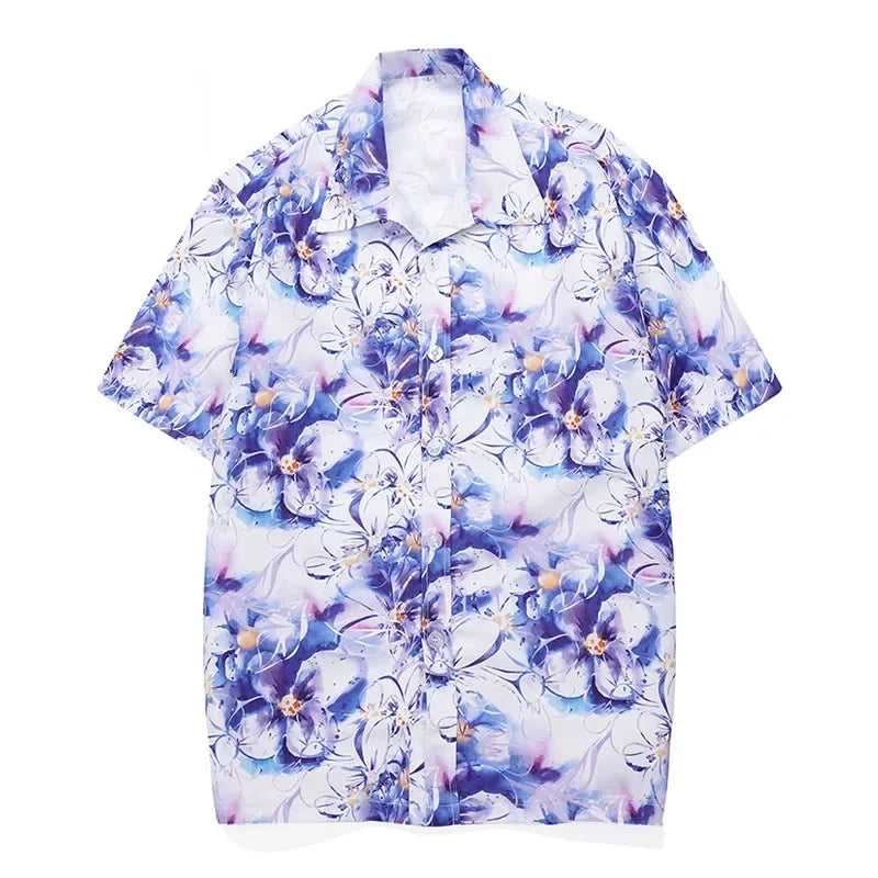 Kavari Royale Men’s Hawaiian Shirt – Casual Colorful Printed Beach Aloha Short Sleeve Plus Size (Up to 5XL)