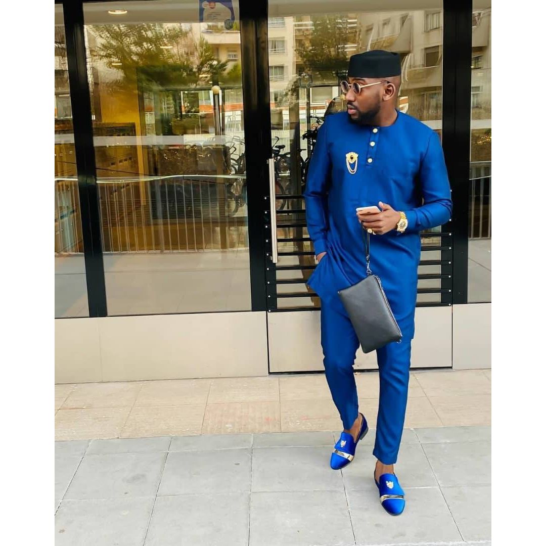 Kavari Royale Wedding Groom Luxury Bundle – Agbada & Senator Suit + FREE Chronograph Watch