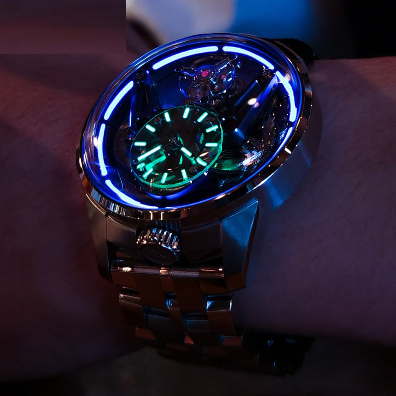 Men’s Luxury Tourbillon Watch | Armor Design Automatic Skeleton Mechanical Watch