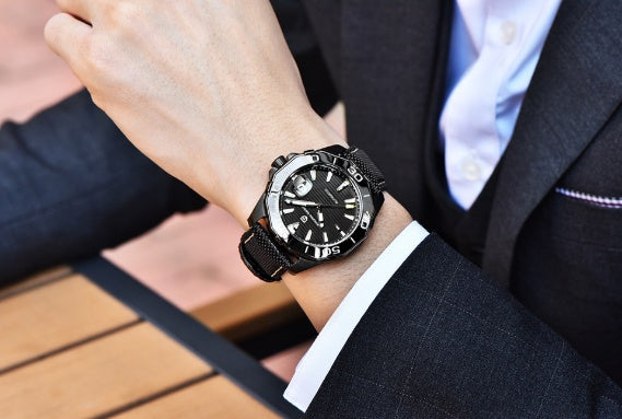 Men’s Automatic Mechanical Watch | Luxury Skeleton Stainless Steel Watch for Men