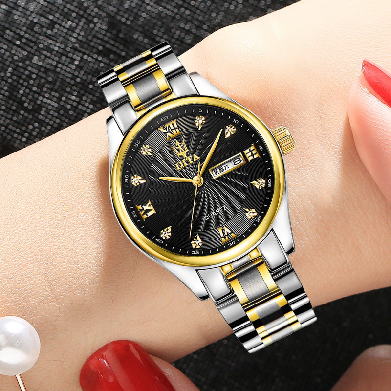 Couple Watch Set | His & Hers Waterproof Matching Quartz Watches for Lovers