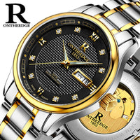 Men’s Automatic Mechanical Watch | Rui Edge Hollow Luminous Stainless Steel Business Watch