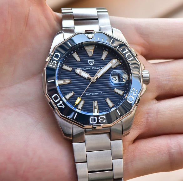Men’s Automatic Mechanical Watch | Luxury Skeleton Stainless Steel Watch for Men