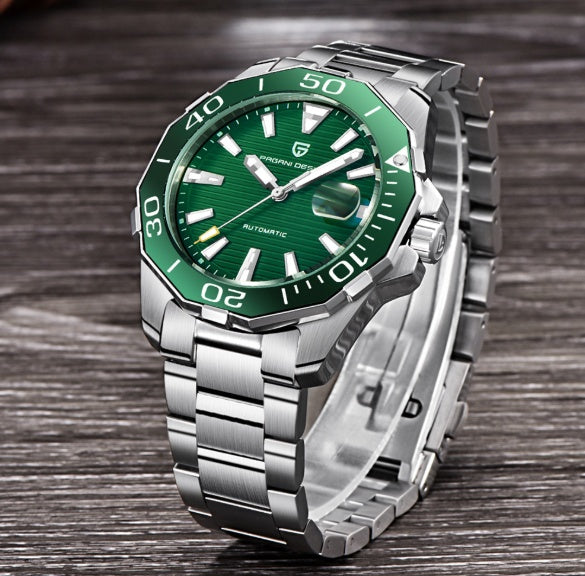 Men’s Automatic Mechanical Watch | Luxury Skeleton Stainless Steel Watch for Men