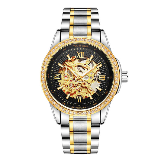 Men’s Automatic Mechanical Watch | Senas SN019 Skeleton Waterproof Business & Casual Watch