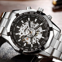 Men’s Automatic Mechanical Watch | Full Auto Stainless Steel Strap Elegant Wristwatch