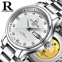 Men’s Automatic Mechanical Watch | Rui Edge Hollow Luminous Stainless Steel Business Watch