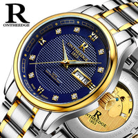 Men’s Automatic Mechanical Watch | Rui Edge Hollow Luminous Stainless Steel Business Watch