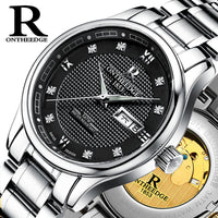 Men’s Automatic Mechanical Watch | Rui Edge Hollow Luminous Stainless Steel Business Watch