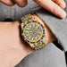 Men’s Hip Hop Diamond Watch | Full Color Quartz Stainless Steel Date Watch