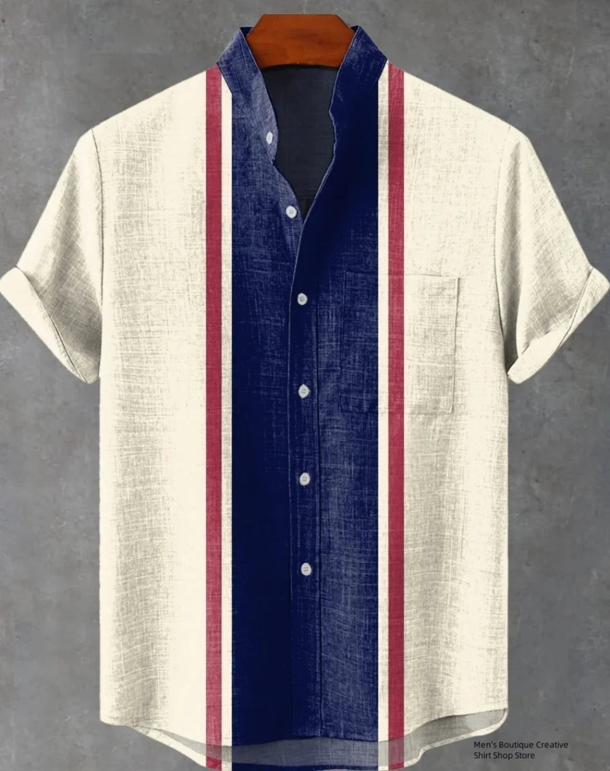 Kavari Royale Ethnic Print Linen Shirt – Men’s Short Sleeve Summer Wear