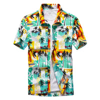 Kavari Royale Men’s Hawaiian Shirt – Casual Colorful Printed Beach Aloha Short Sleeve Plus Size (Up to 5XL)