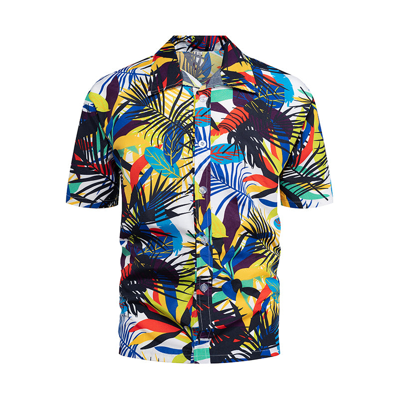Kavari Royale Men’s Hawaiian Shirt – Casual Colorful Printed Beach Aloha Short Sleeve Plus Size (Up to 5XL)