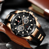 Kavari Royale REWARD Chronograph Watch – Men’s Sport Luxury Silicone Strap