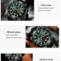 Kavari Royale REWARD Chronograph Watch – Men’s Sport Luxury Silicone Strap