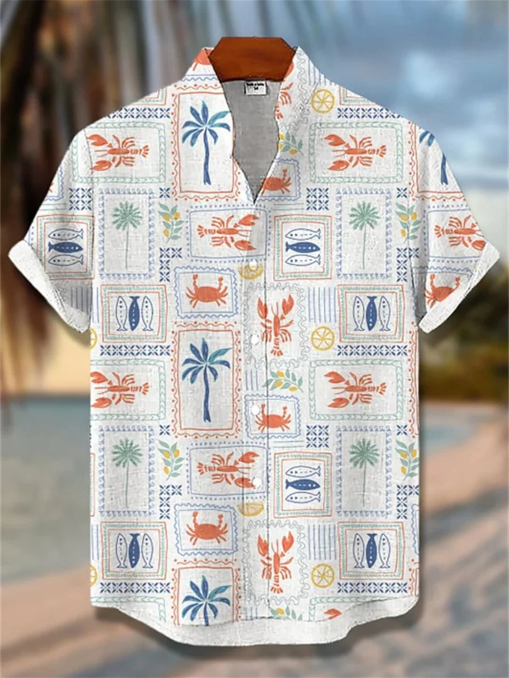 Kavari Royale Stand Collar Linen Shirt – Men’s Short Sleeve Summer Wear
