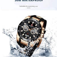Kavari Royale REWARD Chronograph Watch – Men’s Sport Luxury Silicone Strap