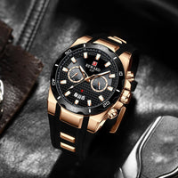 Kavari Royale REWARD Chronograph Watch – Men’s Sport Luxury Silicone Strap