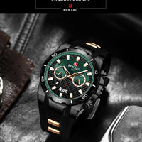Kavari Royale REWARD Chronograph Watch – Men’s Sport Luxury Silicone Strap
