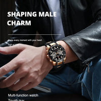 Kavari Royale REWARD Chronograph Watch – Men’s Sport Luxury Silicone Strap