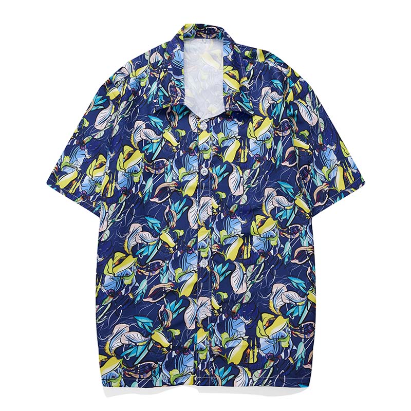 Kavari Royale Men’s Hawaiian Shirt – Casual Colorful Printed Beach Aloha Short Sleeve Plus Size (Up to 5XL)