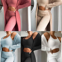 Kavari Royale 3-Piece Fleece Loungewear Set – Ultra Soft Comfort Wear