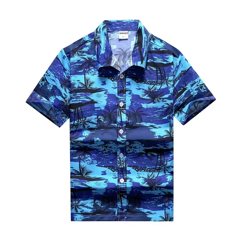 Kavari Royale Men’s Hawaiian Shirt – Casual Colorful Printed Beach Aloha Short Sleeve Plus Size (Up to 5XL)