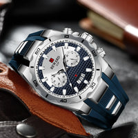 Kavari Royale REWARD Chronograph Watch – Men’s Sport Luxury Silicone Strap