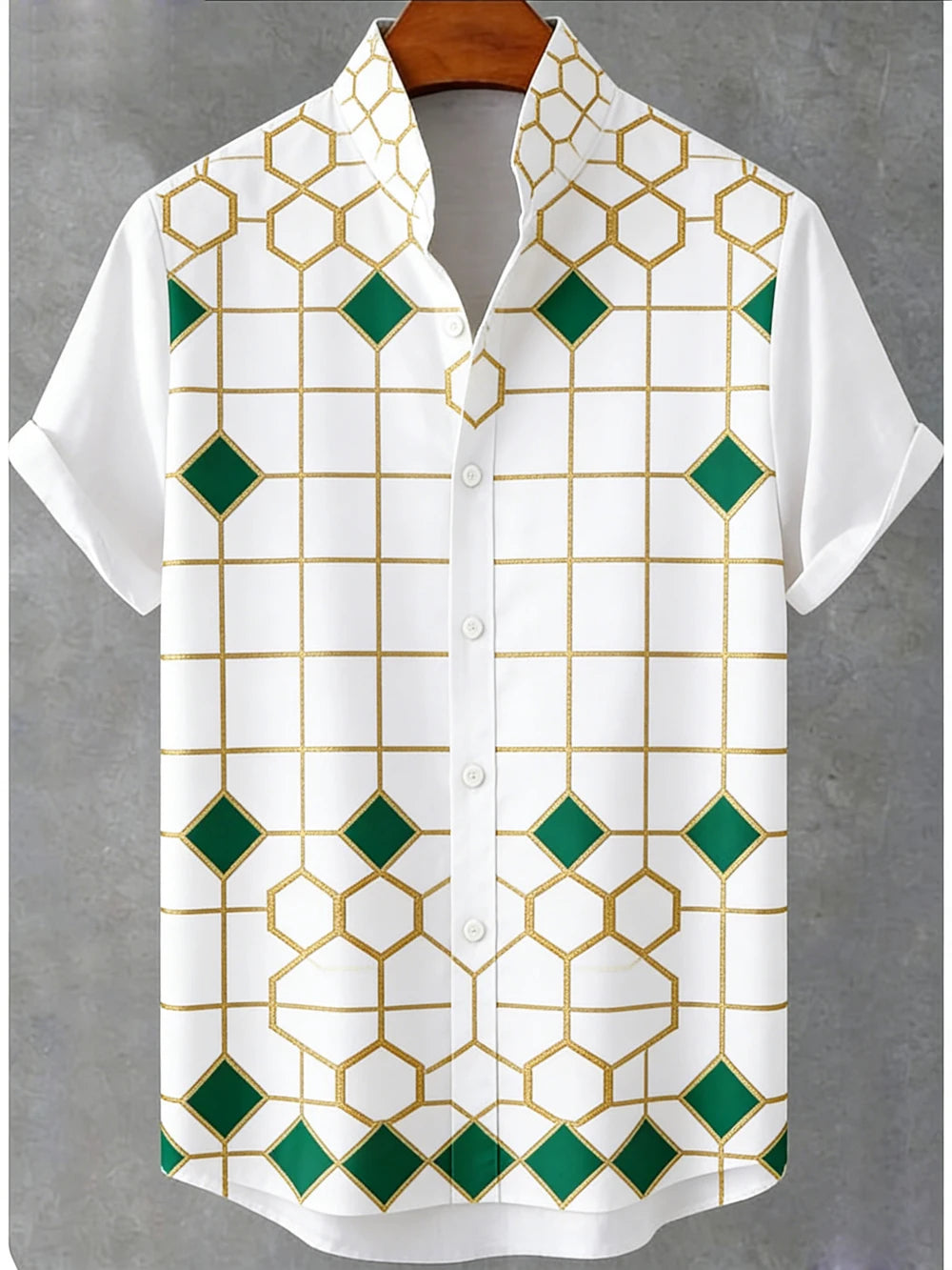 Kavari Royale Men’s Tiger & Phoenix 3D Printed Linen Shirt – Hawaiian Casual Short Sleeve Outdoor Wear 2026
