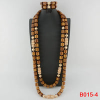 Kavari Royale African Beads Jewelry Set – Women’s Crystal Necklace & Earrings Bridal Wedding Jewelry (Nigerian & Indian Style)