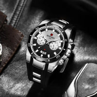 Kavari Royale REWARD Chronograph Watch – Men’s Sport Luxury Silicone Strap