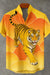 Kavari Royale Men’s Tiger & Phoenix 3D Printed Linen Shirt – Hawaiian Casual Short Sleeve Outdoor Wear 2026