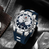Kavari Royale REWARD Chronograph Watch – Men’s Sport Luxury Silicone Strap