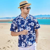 Kavari Royale Men’s Hawaiian Shirt – Casual Colorful Printed Beach Aloha Short Sleeve Plus Size (Up to 5XL)