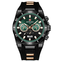 Kavari Royale REWARD Chronograph Watch – Men’s Sport Luxury Silicone Strap