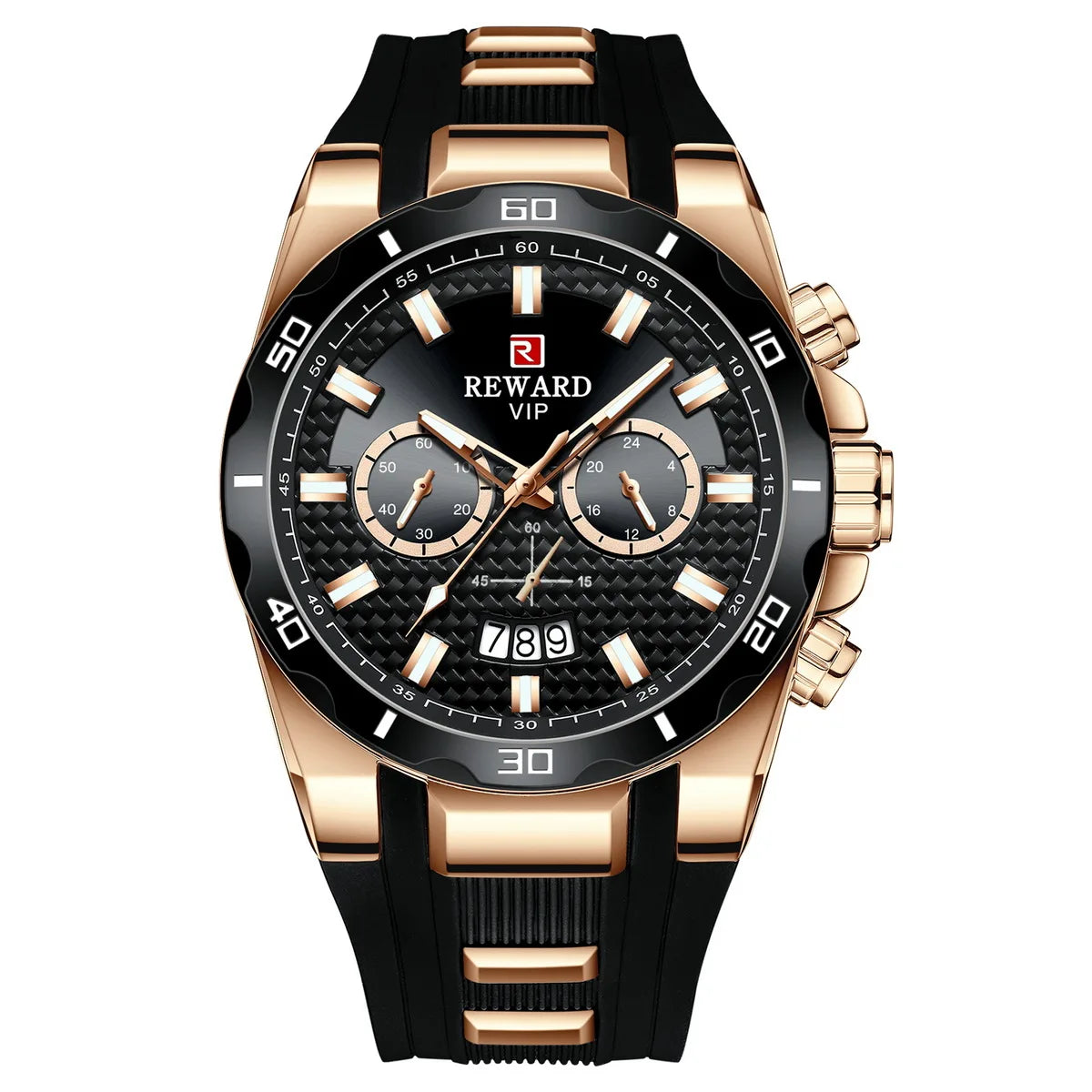 Kavari Royale REWARD Chronograph Watch – Men’s Sport Luxury Silicone Strap