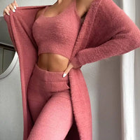 Kavari Royale 3-Piece Fleece Loungewear Set – Ultra Soft Comfort Wear