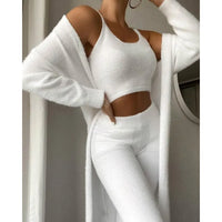 Kavari Royale 3-Piece Fleece Loungewear Set – Ultra Soft Comfort Wear