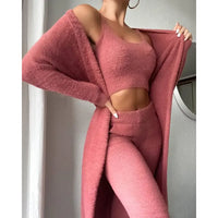 Kavari Royale 3-Piece Fleece Loungewear Set – Ultra Soft Comfort Wear