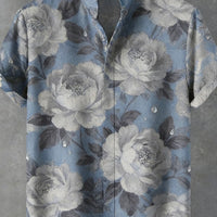 Kavari Royale Men’s Tiger & Phoenix 3D Printed Linen Shirt – Hawaiian Casual Short Sleeve Outdoor Wear 2026
