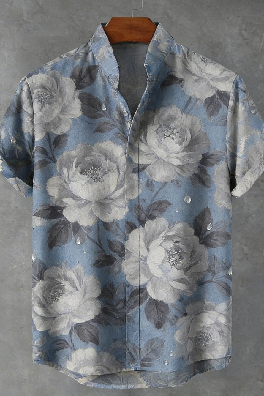 Kavari Royale Men’s Tiger & Phoenix 3D Printed Linen Shirt – Hawaiian Casual Short Sleeve Outdoor Wear 2026